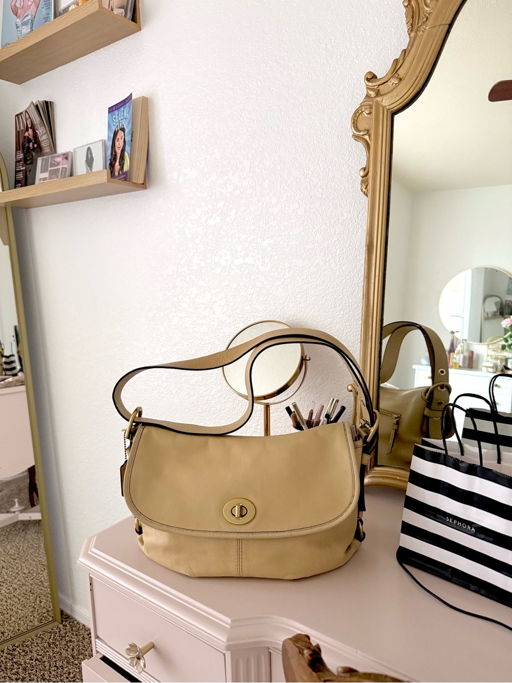 Vintage Y2K Coach Legacy Flap Duffle Shoulder Bag ⭐️👝 K1282-Z23987